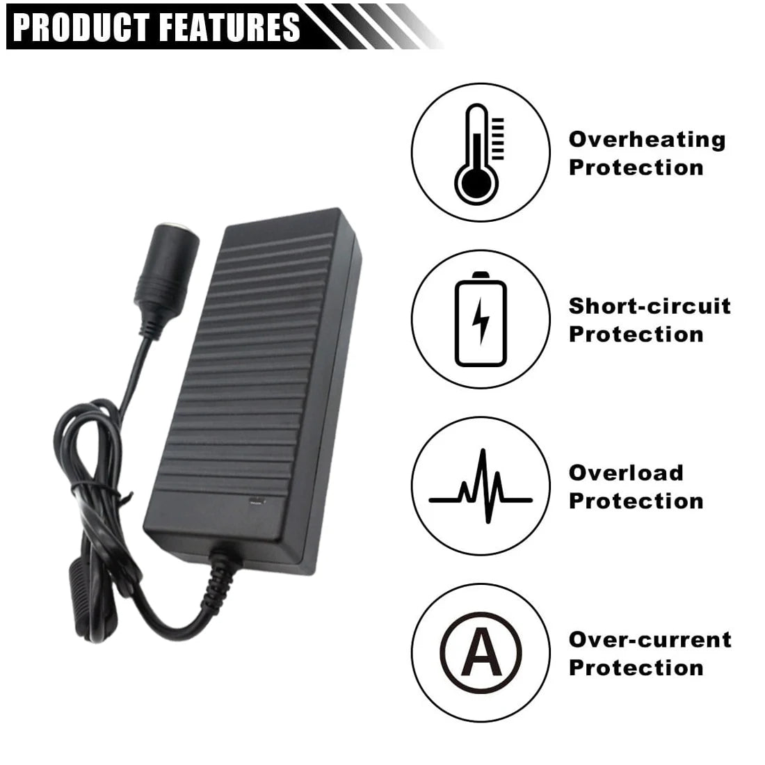 Car Power Supply Adapter AC 110V/ 220V TO DC 12V 12V 2A 6A 10A Cigarette Lighter Adapter Oasis Select