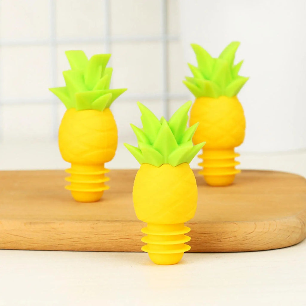 Wine Stopper Reusable Pineapple Shape Beverage Preservation Wine Stopper Funny Bottle Topper for Brandy Champagne Vodka Beer Oasis Select