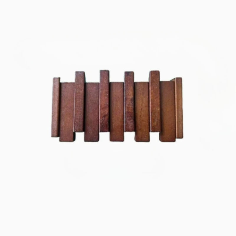 A Wooden Coat Rack with 4/6 Hooks, Featuring a Wall-mounted Piano Key Design and Foldable Hooks,Multifunctional Household Hook Oasis Select 4 hooks