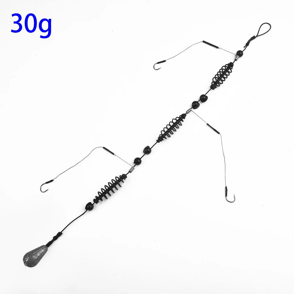 Fishing Hook Artificial Lure Bait Cage Set Fish Feeder Baitholder Anzol Peche Catfish Jig Carp Fishing Tackle 15/20/25/30/35/40g Oasis Select 30g