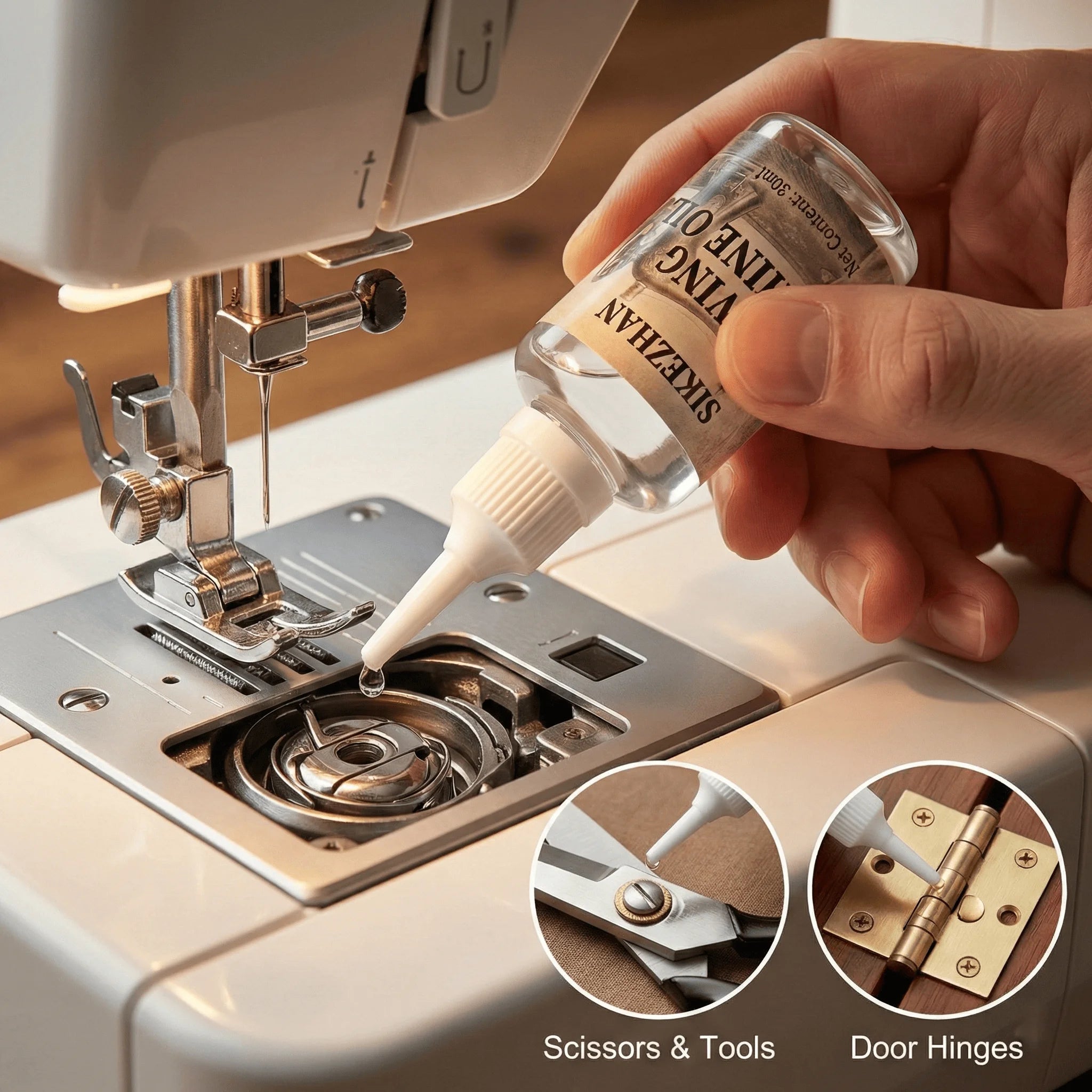 Pure Lubricating Oil for Sewing Machines Hair Clippers Shavers Hinges Rust Prevention Mechanical Tool Care Gear Bearing Antiwear Oasis Select