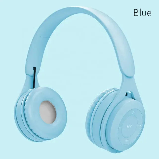 Hifi Sound Bluetooth Headphones Wireless Over-Ear Headsets with Microphone Noise Reduction Comfortable for Travel And Home Use Oasis Select Blue
