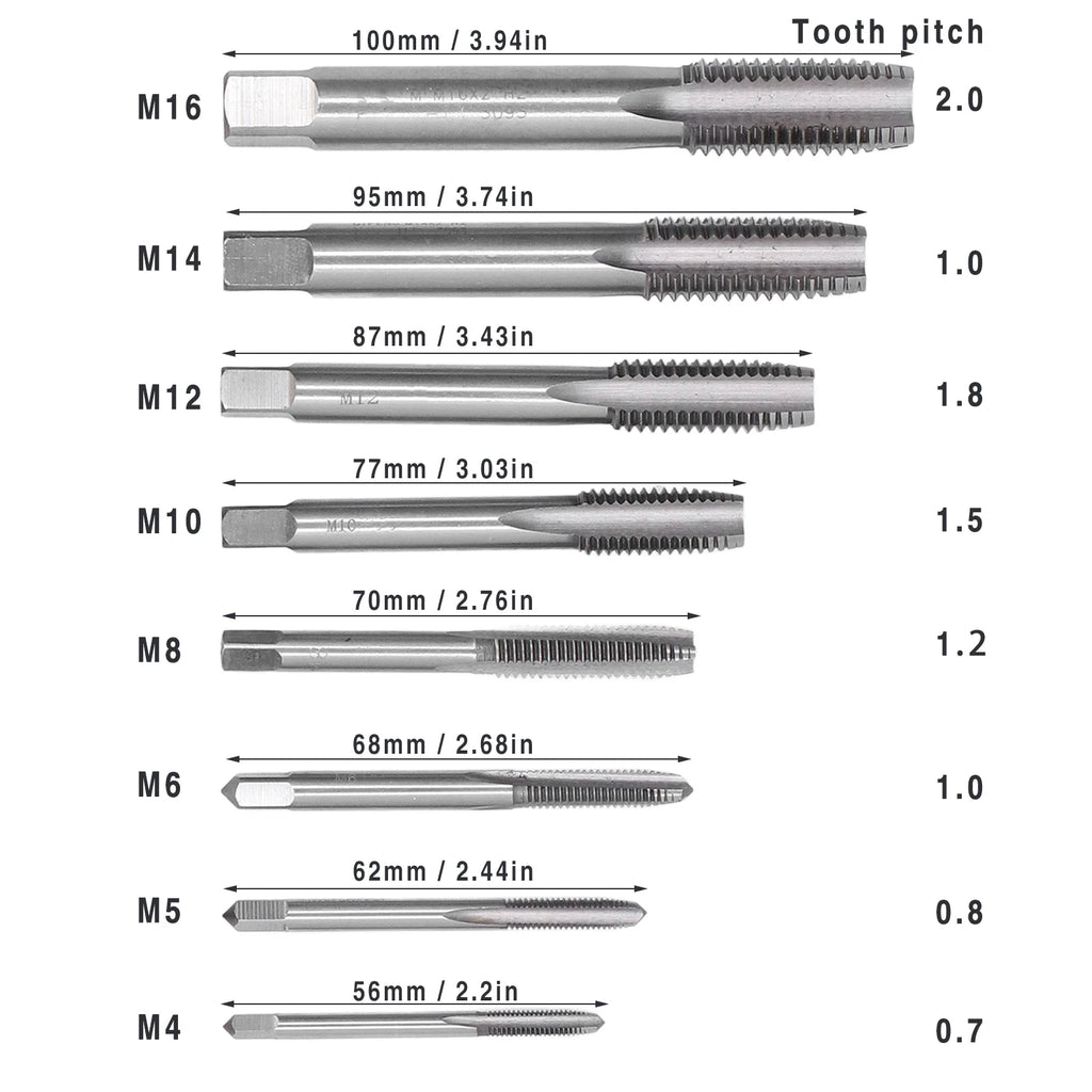1/4in Hex Shank Tap Socket Tap Socket Set Machine Lengthened Tapping Chuck 1/4in Hex Shank Steel Hand Tools Oasis Select