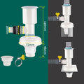Dual-Purpose Washing Machine Drainer Anti-Return Two-In-One Dual-Interface Drain Connector Anti Odor Pipe Tee Oasis Select Style 3