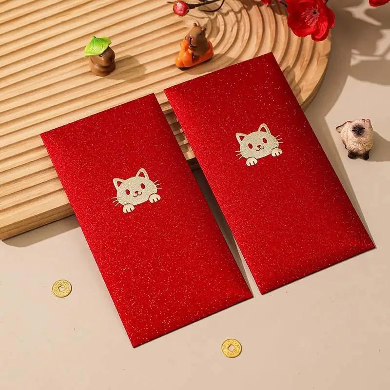6Pcs Happy Birthday Red Envelope Hot Stamping Creative Red Pocket Red Pocket For Lucky Money Birthday Wedding Red Gift Envelopes Oasis Select A11