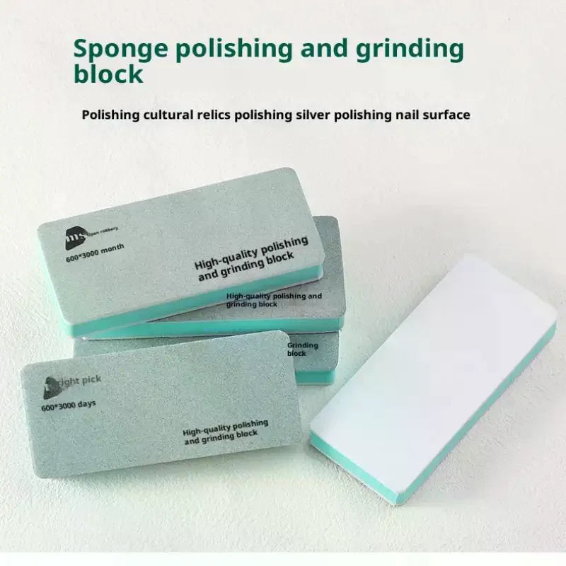 1/5/10Pcs Dual-Sided Sanding Sponges Fine Finish 600-3000 Grit Sandpaper Sponge for Watch Strap And Case Polishing Oasis Select