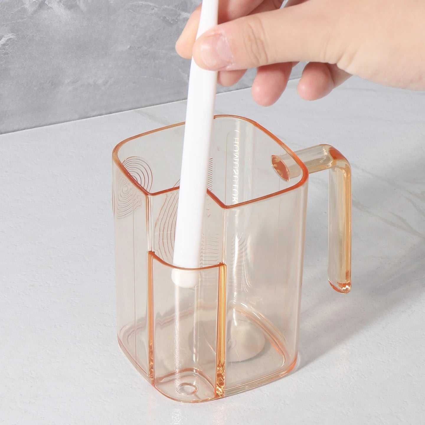 Light Luxury Transparent Mouthwash Cup Household Couple Toothbrush Cup Simple Student Wash Cup Toothbrush Cup Oasis Select