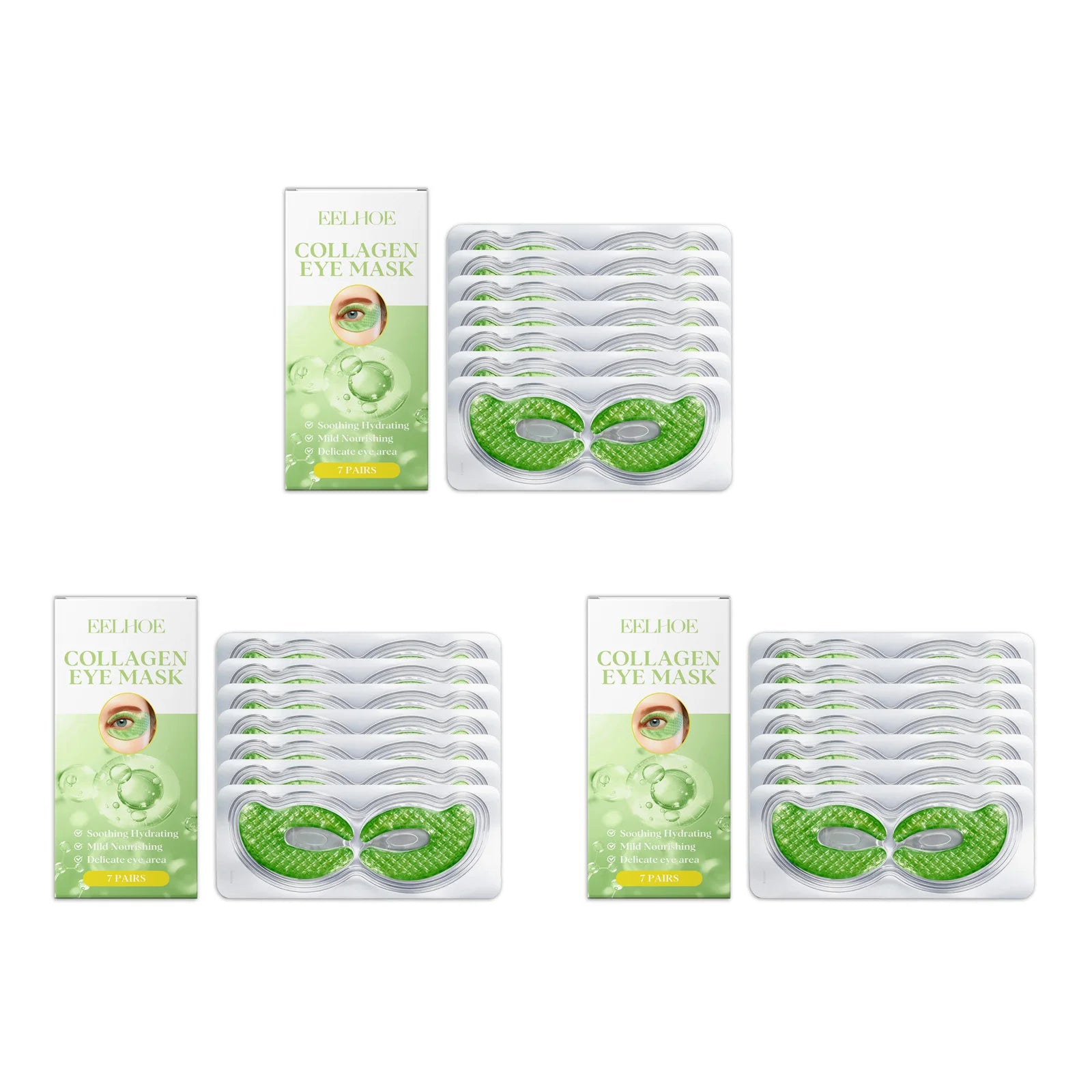 Collagen Eye Mask Patches Moisturizing Firming Anti Dark Circles Remove Eye Bags Eyes Care Gel Masks Pads Eyes Skin Care Oasis Select 21 pairs