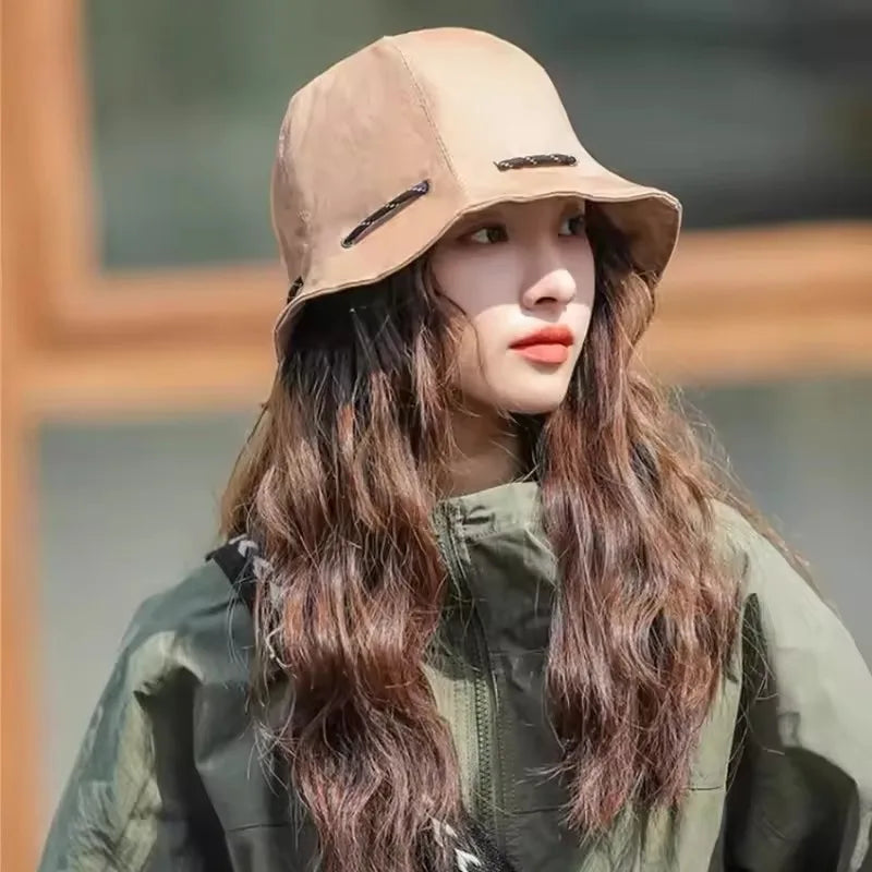 Women‘s Reversible Bucket Hat Spring Summer Double Sided Casual Sun Protection Visor Face Slimming Packable Travel Cap Oasis Select