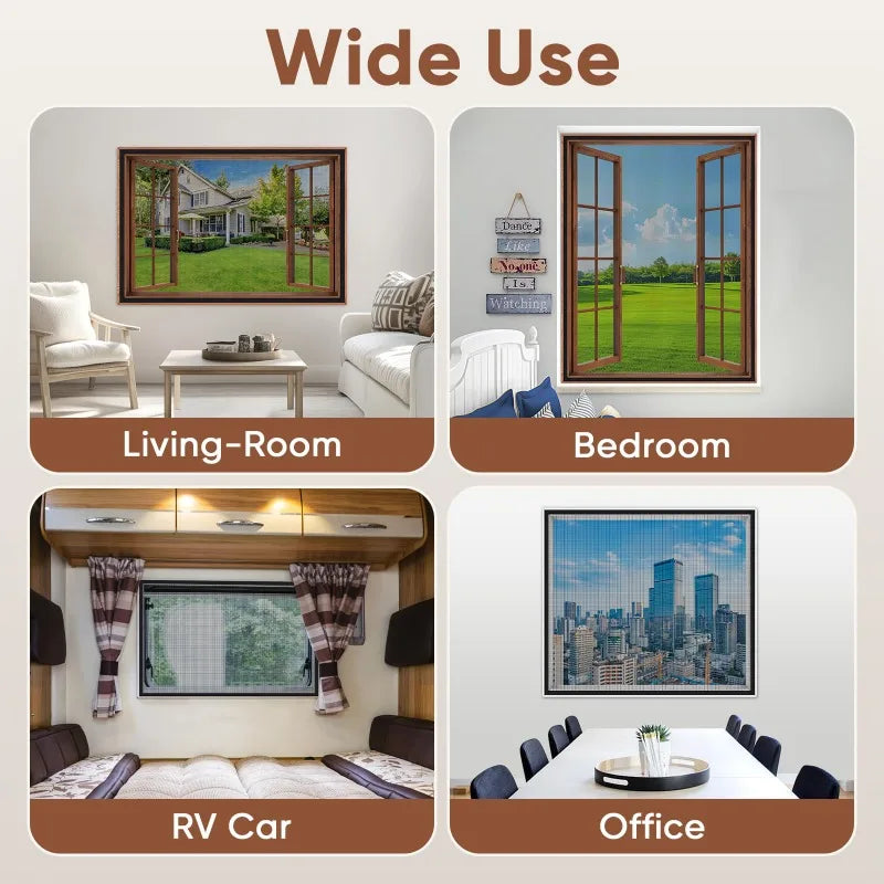 Self Adhesive Fine Mosquito Net Repair Tape Polyester Mosquito Net Window Mosquito Nets with Easy Installation Invisible Mesh Oasis Select