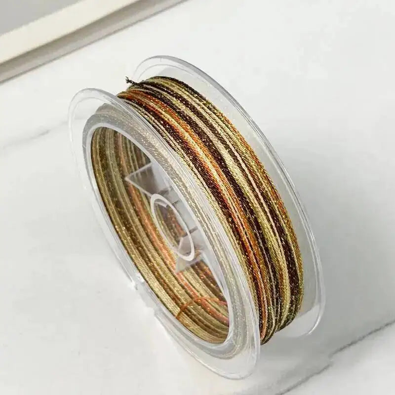 0.4MM Segment Dyed Starry Sky Thread 6-Strand Gradient Woven Rope DIY Bracelet Necklace Woven Iridescent Color Thread Oasis Select C26 0.4mm 50m