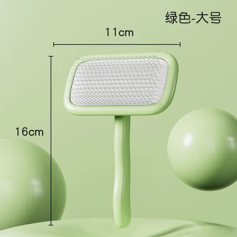 Pet Dog Comb, Bichon Frise Comb, Special Plucking Comb, Small Dog Hair Fluffy, Cleaning and Beauty Needle Comb Products Oasis Select L square head green Pet grooming comb