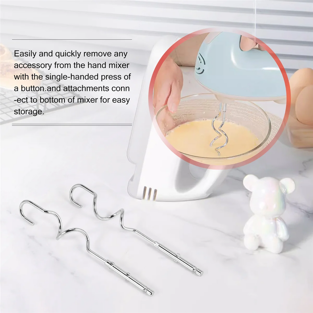 Economical Electric Hand Mixer 7-Speed Handheld Egg Whisk Kitchen Egg Sticks Dough Hooks Oasis Select