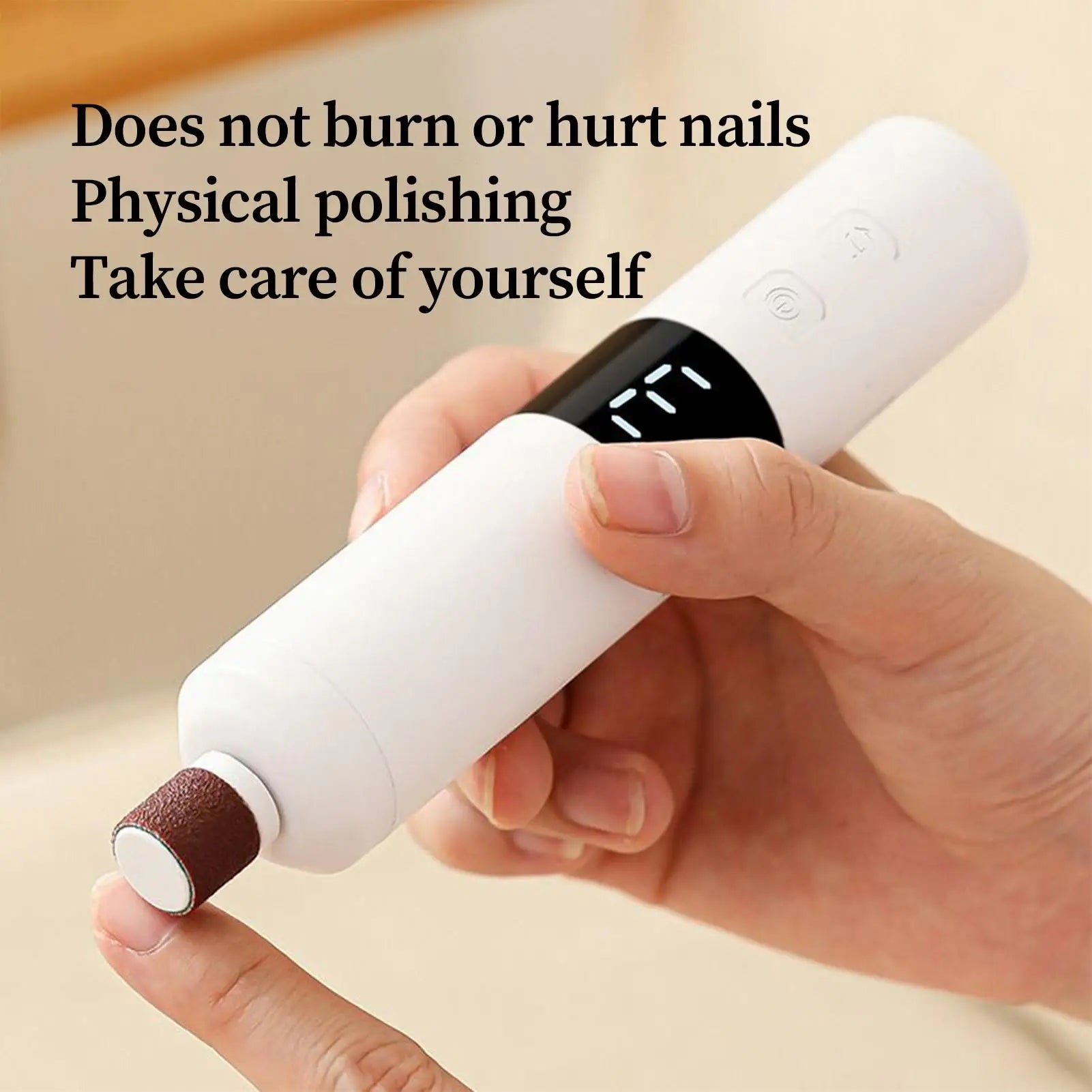 Electric Foot Grinder 3-level Rechargeable Portable Quiet Cordless Grinder Pedicure Polisher Electric Machine for Home Dorm Oasis Select