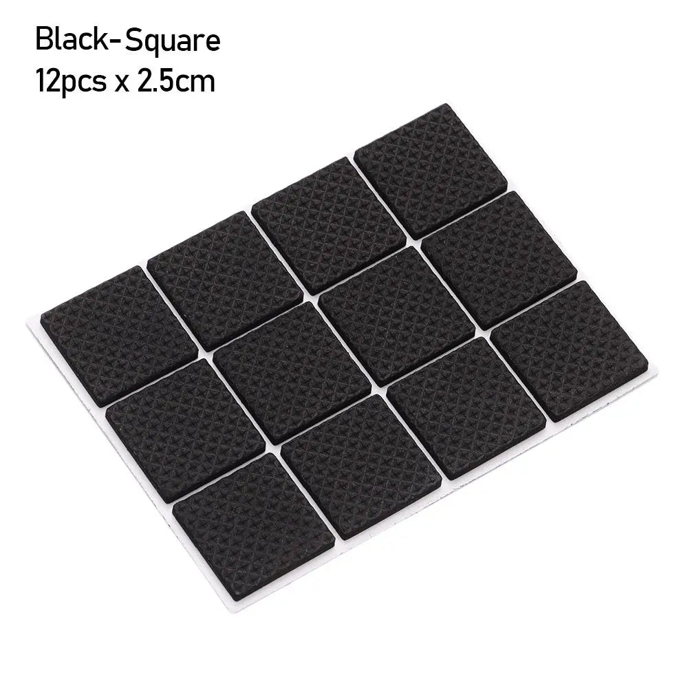 6/9/12PCS Self Adhesive Non-slip Mat Bumper Cushion Furniture Leg Foot Mat Felt Pads For Chair Table Protector Hardware Oasis Select type 2