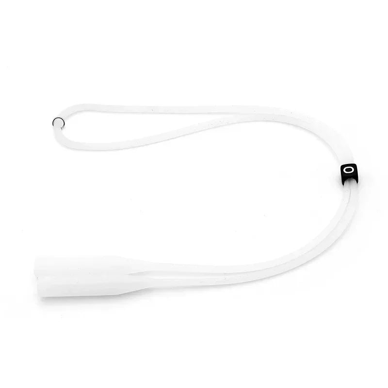Adjustable Elastic Silicone Eyeglasses Straps Sunglasses Chain Sports Anti-Slip String Glasses Ropes Band Cord Holder Oasis Select White