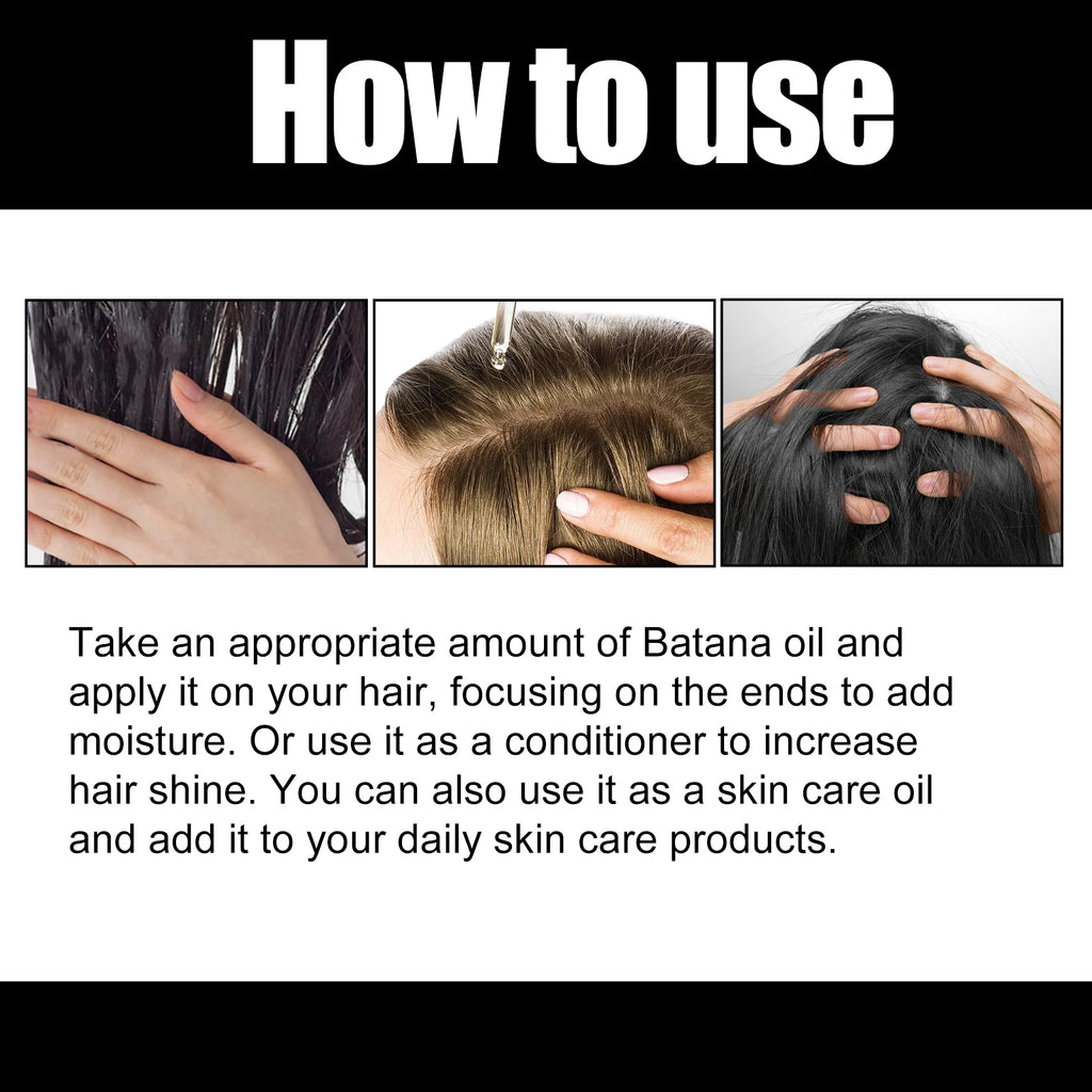 100% Pure Batana Hair Oil Mask Essential Oil Supple Dry Hair Keratin Plant Complex Oil Dry Damaged Hair Repair Care Products Oasis Select