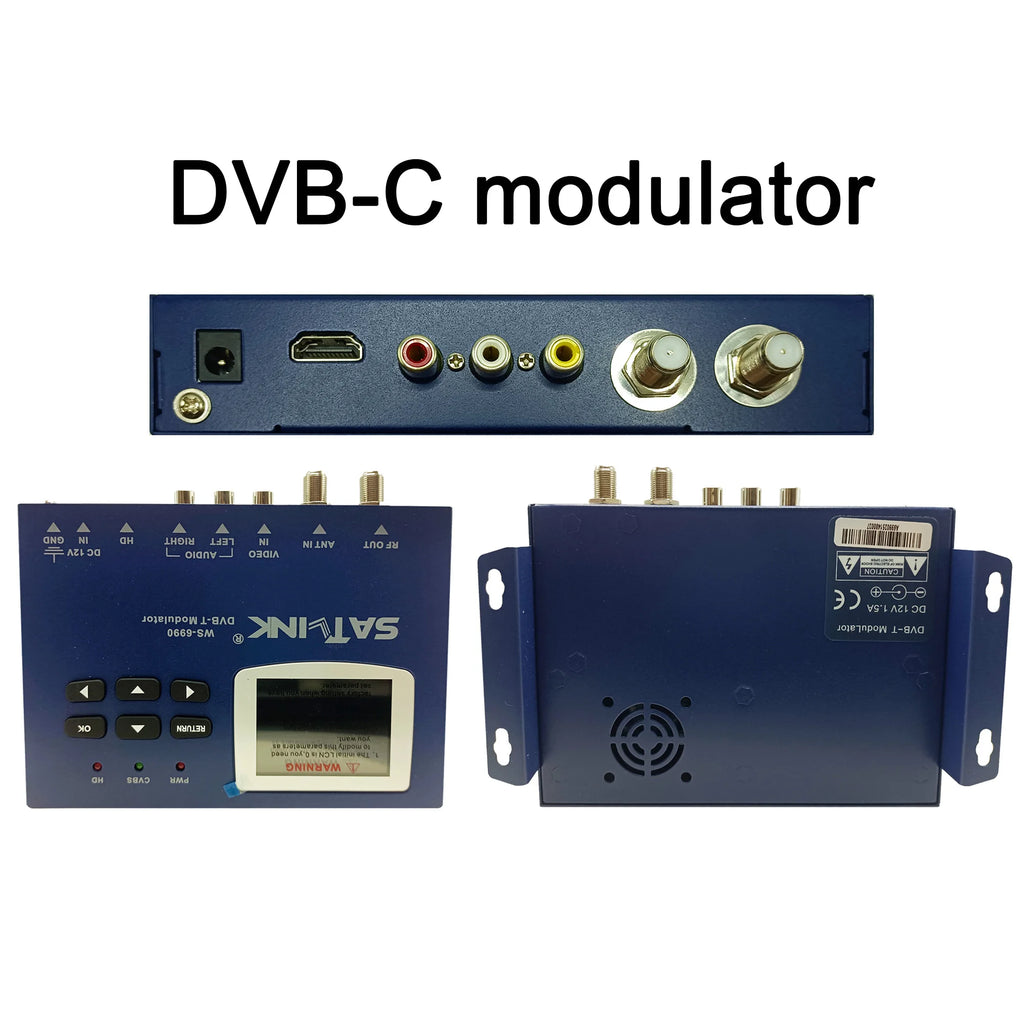 HD encoder modulator AV to RF HD to RF DVB-T DVB-C ISDBT TDT DTV modulator CATV self-produced programs Oasis Select WHITE