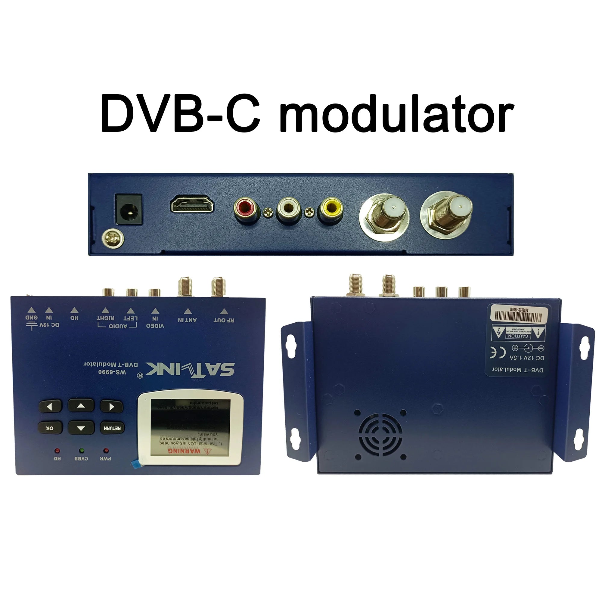 HD encoder modulator AV to RF HD to RF DVB-T DVB-C ISDBT TDT DTV modulator CATV self-produced programs Oasis Select WHITE