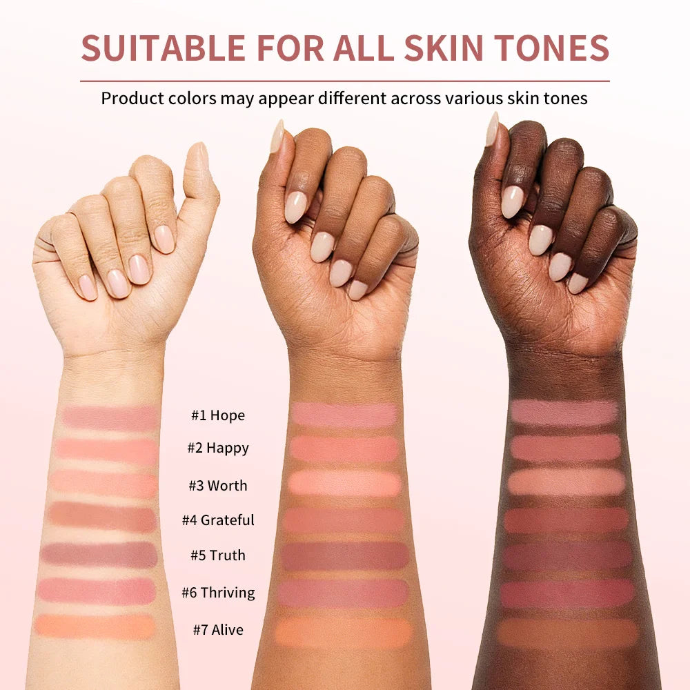 Soft Poke Matte Blush & Brush Long-wear Seamless Skin Fusion Dewy Glow Matte Bouncy Blusher Moisturizer Lightweight Woman Makeup Oasis Select