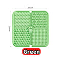 Pet Lick Silicone Mat Slow Feeder Dog Food Plate Bathing Distraction Sucker Training Feeder for Dogs Kitchen Supplies Oasis Select Green