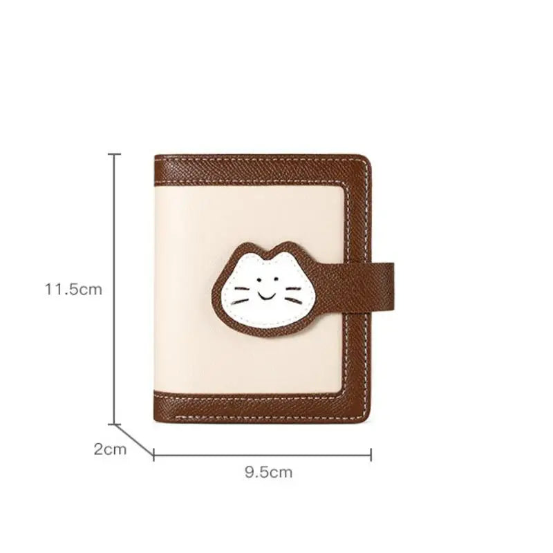 Women's Mini PU Leather Wallet – Card Slots & Zipper Coin Purse Women's Mini Wallet Oasis Select