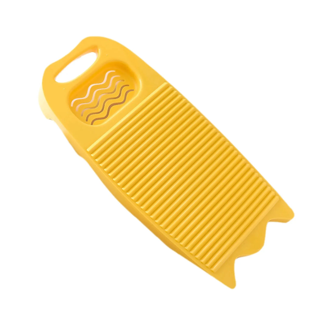 Wash Board Thickened Hand Wash Laundry Boards Dirty Clothes Washboard with Soap Holder Design for Underwear Lingerie Cleaning Oasis Select Yellow