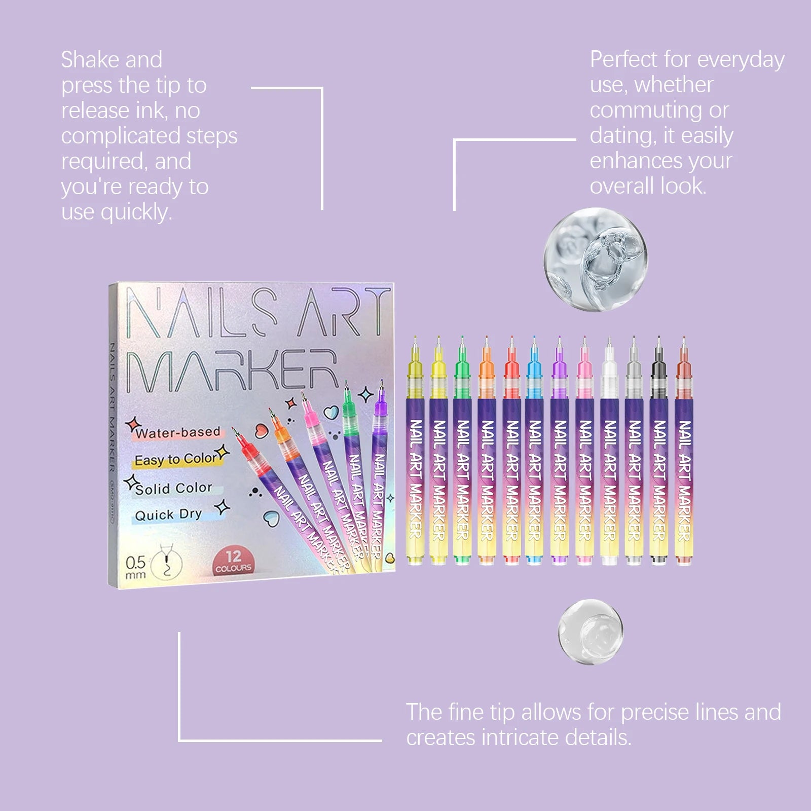 Glitter Art Rhinestone Colorful Popular DIY Nail Decorations Home DIY Nail Art Create Nails Jewelry Diamond Rhinestones 12 Grids Oasis Select