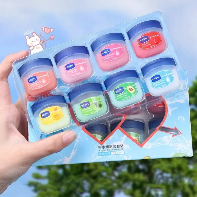 4/6/8pcs Moisturizing Lip Balm Set Whitening Moisturizing Base Natural Plant Base Moisturizing Crack Lip Care Jelly Moisturizer Oasis Select 8pcs