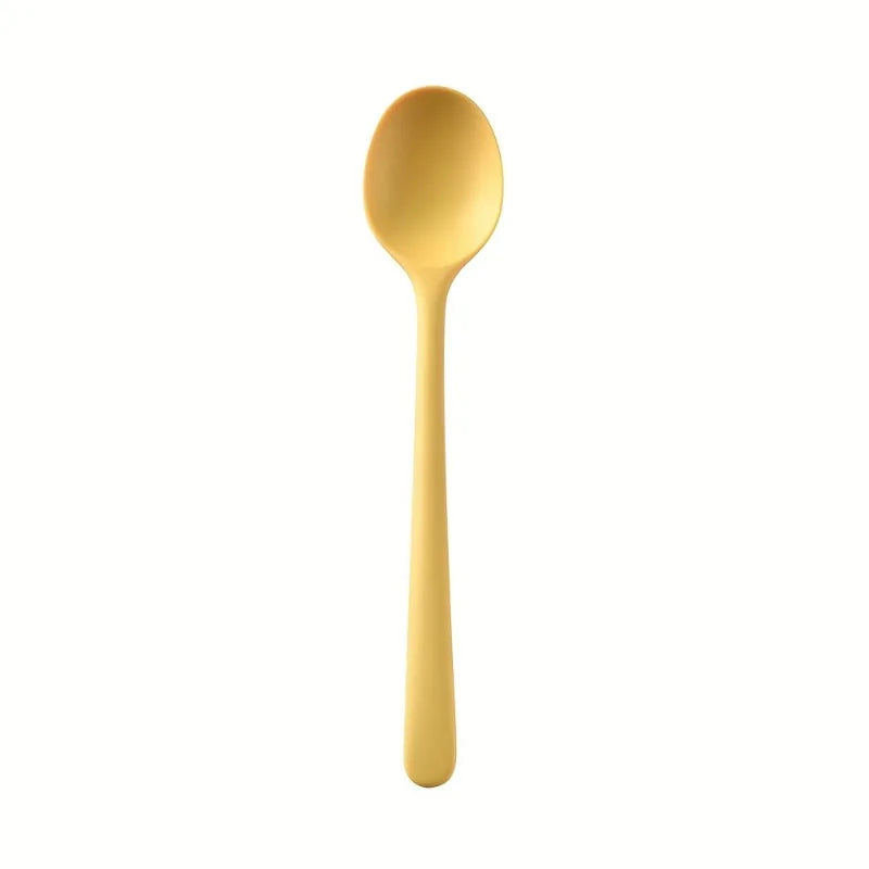 Heat-Resistant Non-Stick Silicone Spoons - Colorful Kitchen Utensils for Cooking,Baking, And Mixing Kitchen Essentials Oasis Select YELLOW