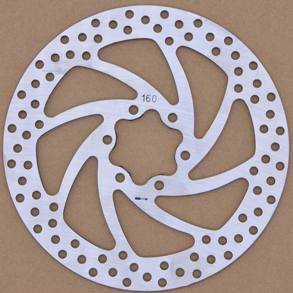 160MM Disc Disc Brake For Outdoor Cycling Carbon Steel Material High Hardness Lightweight Design Standard 6-Hole Oasis Select 160mm 2.8mm