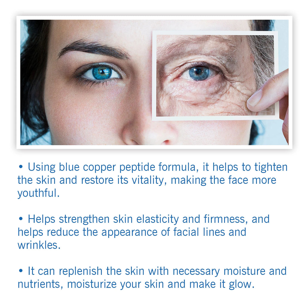 Hoygi Blue Copper Peptide Firming Face Serum 30ml Face Serum Oasis Select