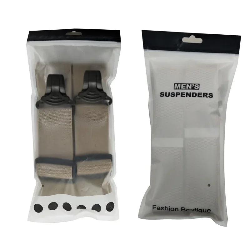 Heavy Duty Work Suspenders for Men – X-Back Adjustable Elastic