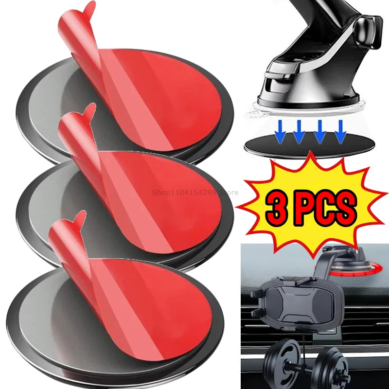 Waterproof Universal Self Adhesive Sticker Phone Stand Bracket Stickers Mobile Phone Sticker for Car Dashboard Suction Cup Base Oasis Select 3PCS S-70mm