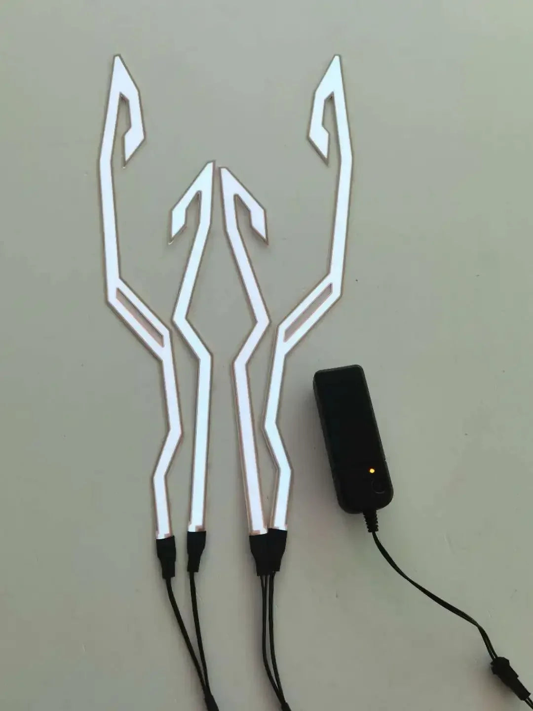 New Motorcycle Helmet Light 4 in 1 EL Light 3 Mode Led Helmet Light Night Riding Signal Helmet Strip Decoration Accessories Kit Oasis Select WHITE