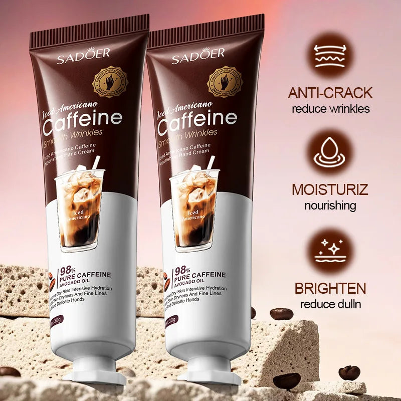 Iced Coffee Caffeine Hand Cream – Moisture for Dry Hands