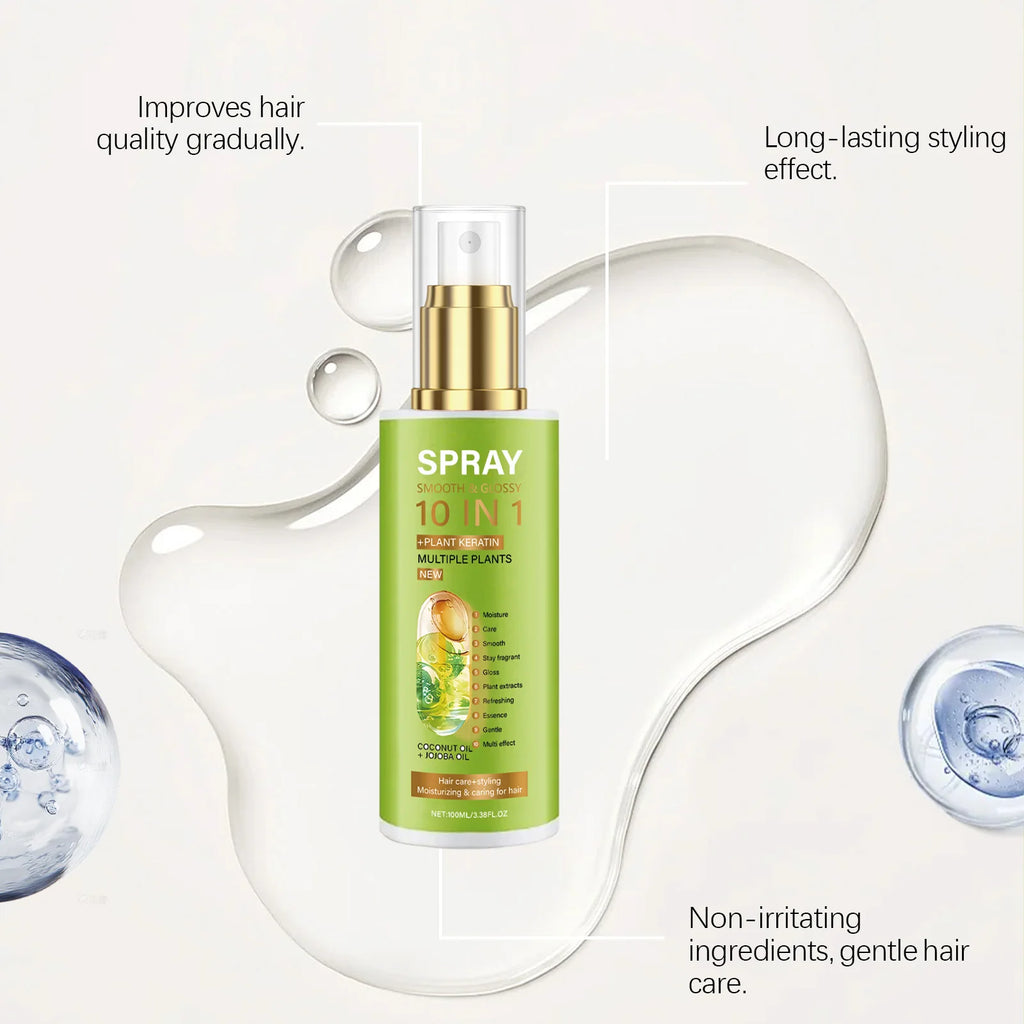 Volumizing Anti-Frizz Hair Spray – Smooth, Shiny & Moisturizing Hair Conditioning Spray Oasis Select