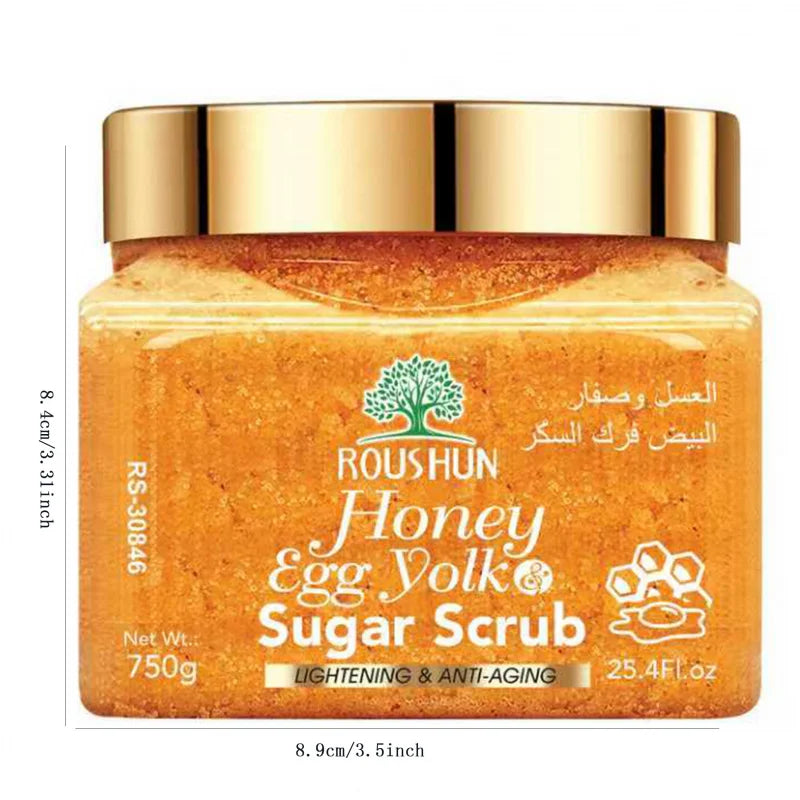 ROUSHUN Honey Egg Yolk Sugar Body Scrub – Family Pack