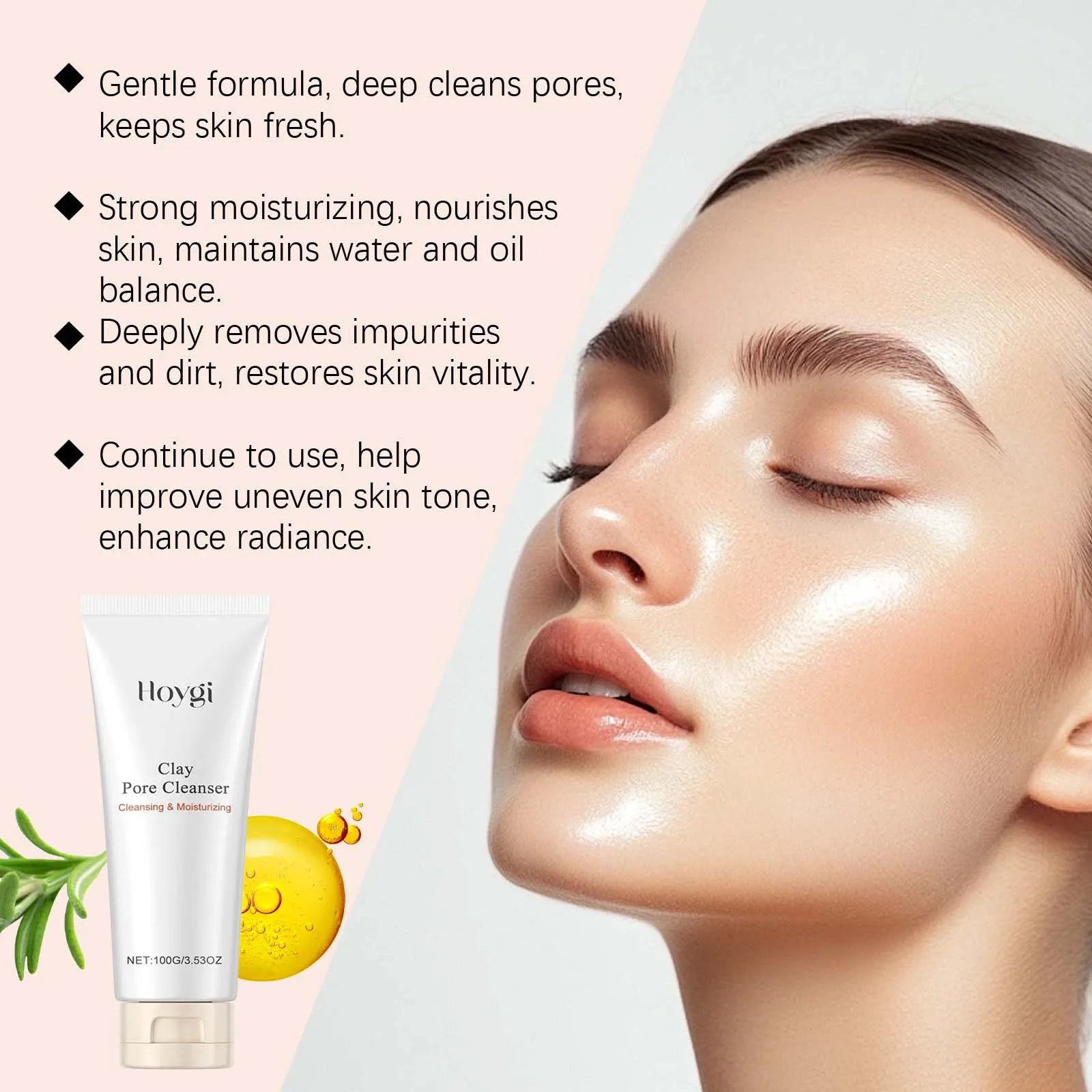 Hoygi Pore Cleansing Face Wash – Oil Control & Brightening Facial Cleanser Oasis Select
