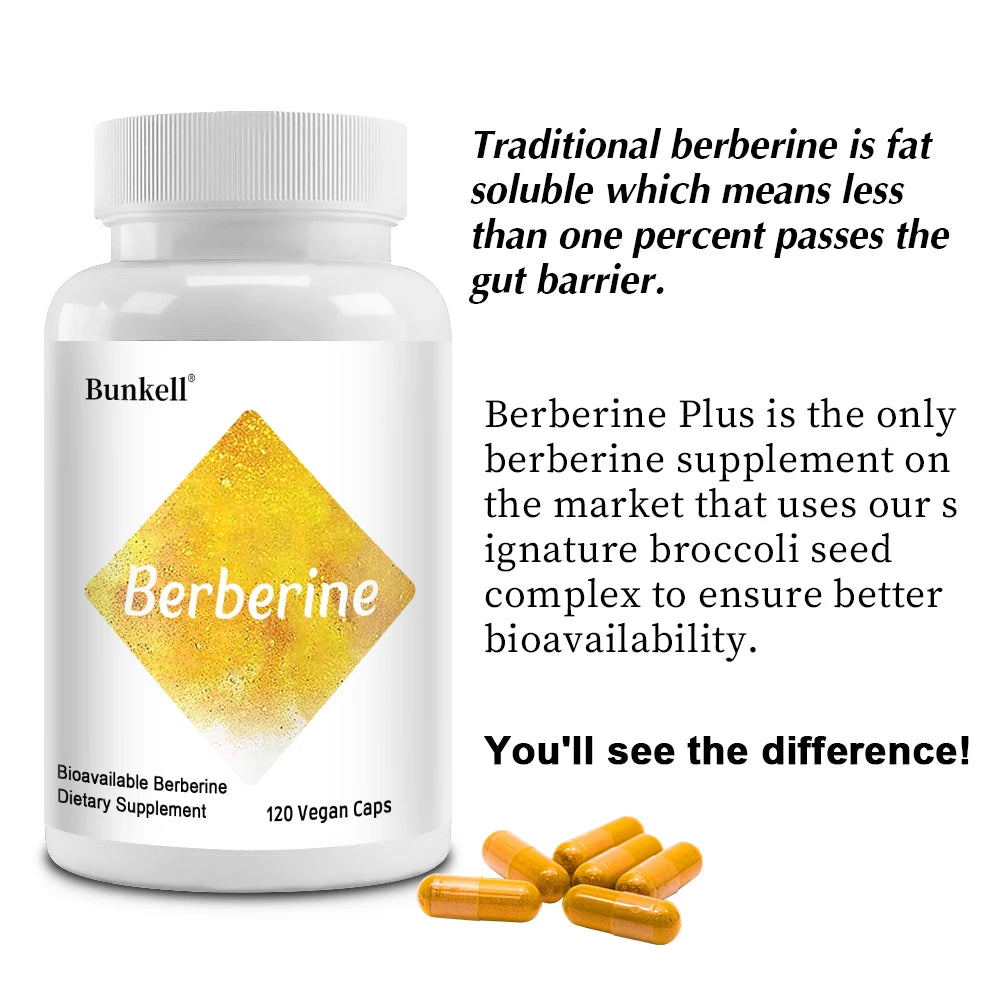 Berberine HCl 600mg – Blood Sugar, Metabolism & Heart Support Herbal Supplement Oasis Select