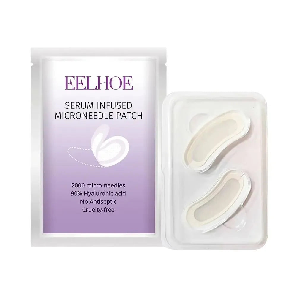 1 Pair Micro-needle Eye Patch Mask Anti-Wrinkle Patches with Collagen for Deep Hydration to Smooth Crow's Feet and Puffy Eyes Oasis Select 1 pair