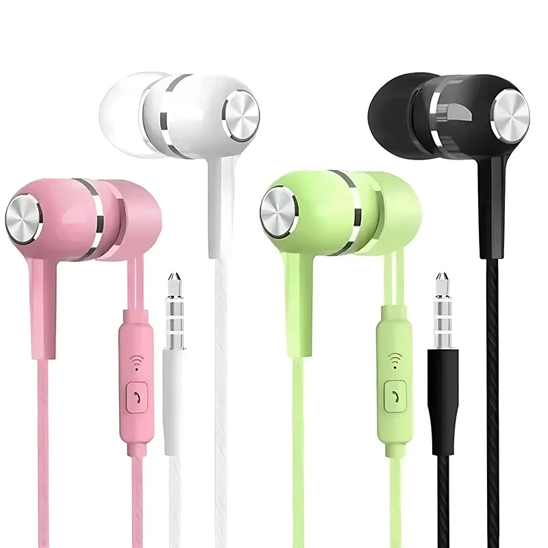 3.5mm Wired Earphone In Ear Headset HIFI Heavy Bass Earbuds Monitor Sports Headset Stereo Music Gaming Headphone With Microphone Oasis Select