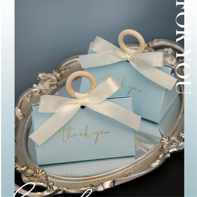 Large Triangle Shape Paper Bag Packaging Box With Handles Wedding Gifts For Guests Candy Boxes For Wedding Baby Shower Party Oasis Select