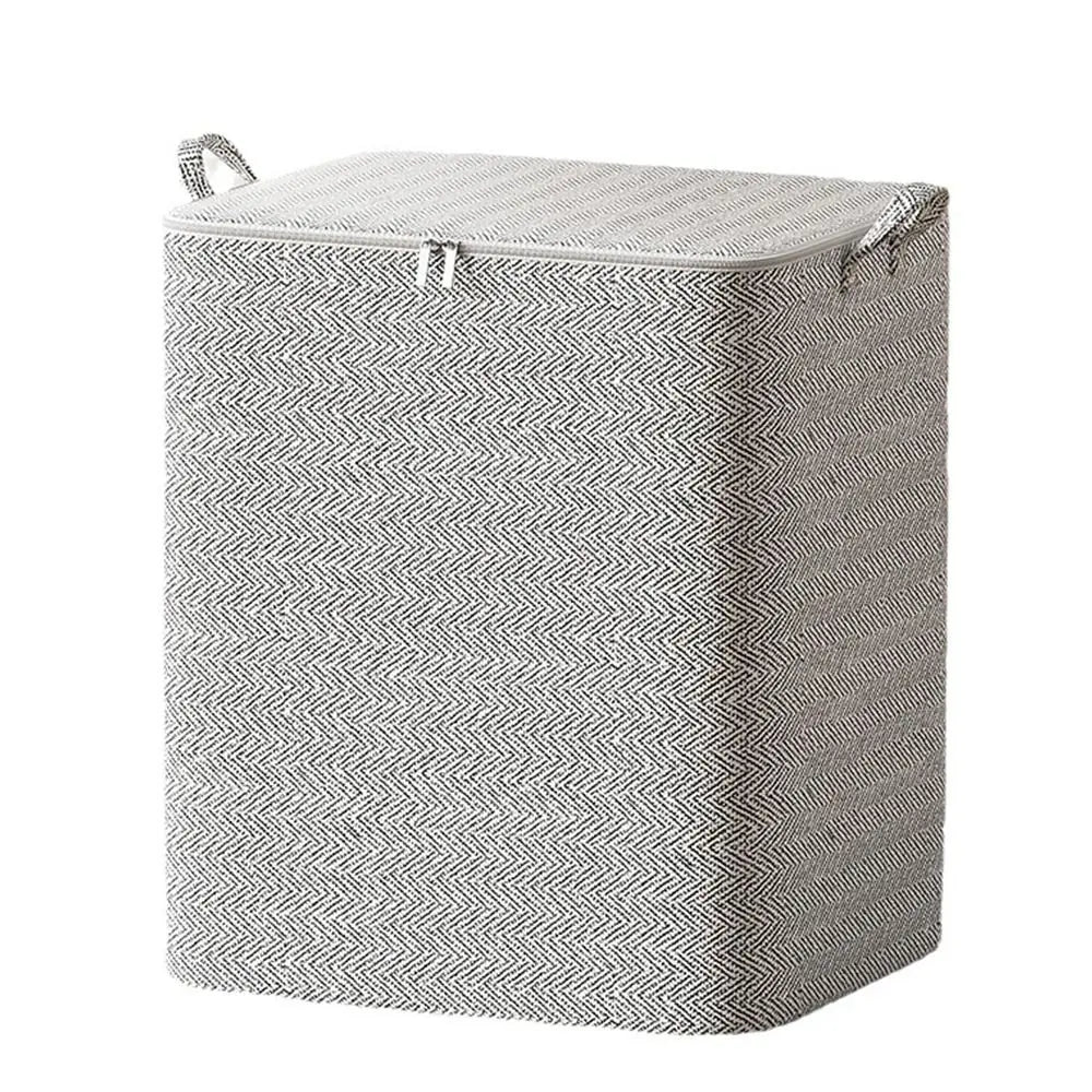 Large-Capacity Clothes Storage Bag Closet Organizers Dust-proof Quilt Storage Basket with Lids Zipper With Handle Oasis Select -220L