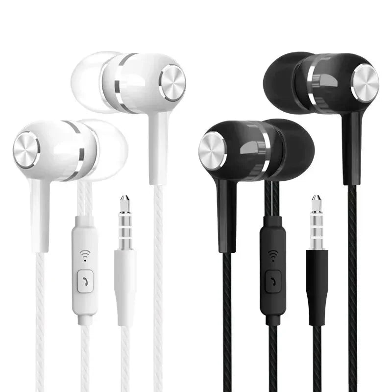 3.5mm Wired Earphone In Ear Headset HIFI Heavy Bass Earbuds Monitor Sports Headset Stereo Music Gaming Headphone with Microphone Oasis Select
