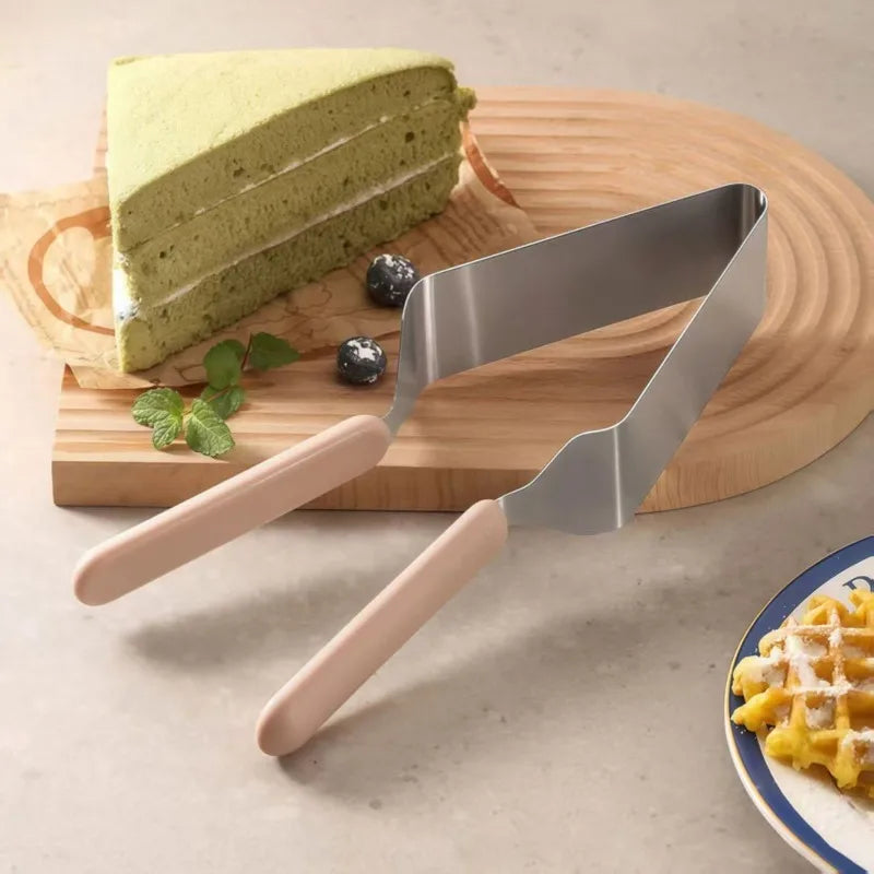 Fudge Dessert Slicing Processing Kitchen Tools Birthday Cake Slicer Cutter Triangular Stainless Steel Cutter Dessert Shop Cutter Oasis Select