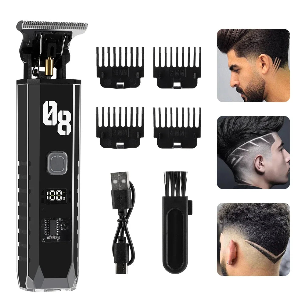 AFDEAL Cordless Hair Clipper & Beard Trimmer with LED Display