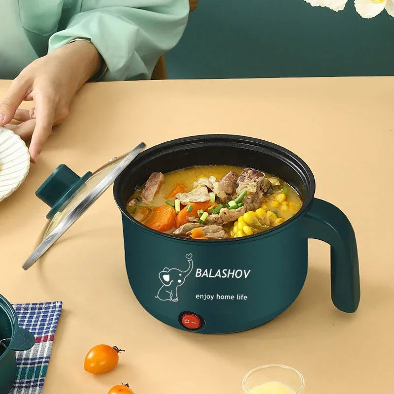 Mini Electric Non-Stick Cooker for 1-2 People Single/Dual Hot Pot Steamer Multifunctional Kitchen Home Appliance Oasis Select