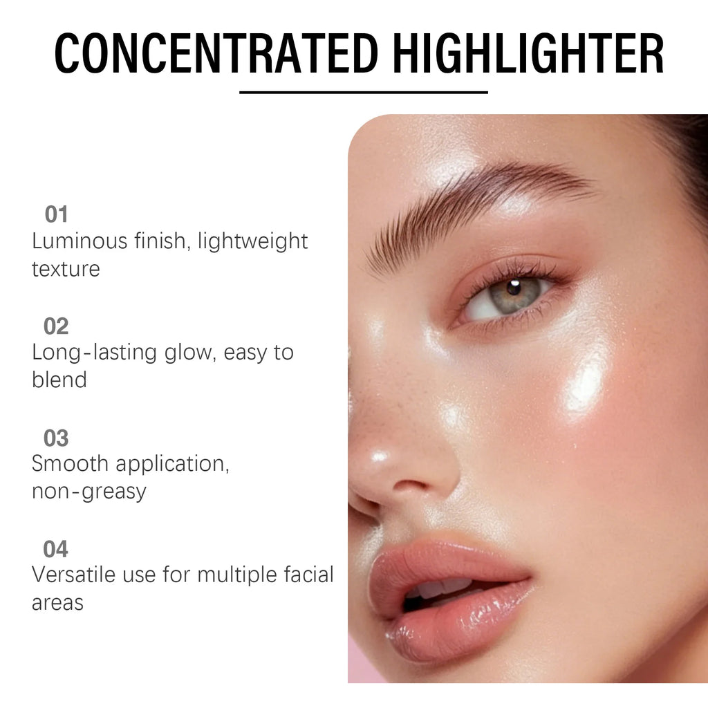 Zephoco Concentrated Liquid Highlighter | Glowing Skin Makeup Liquid Highlighter Oasis Select