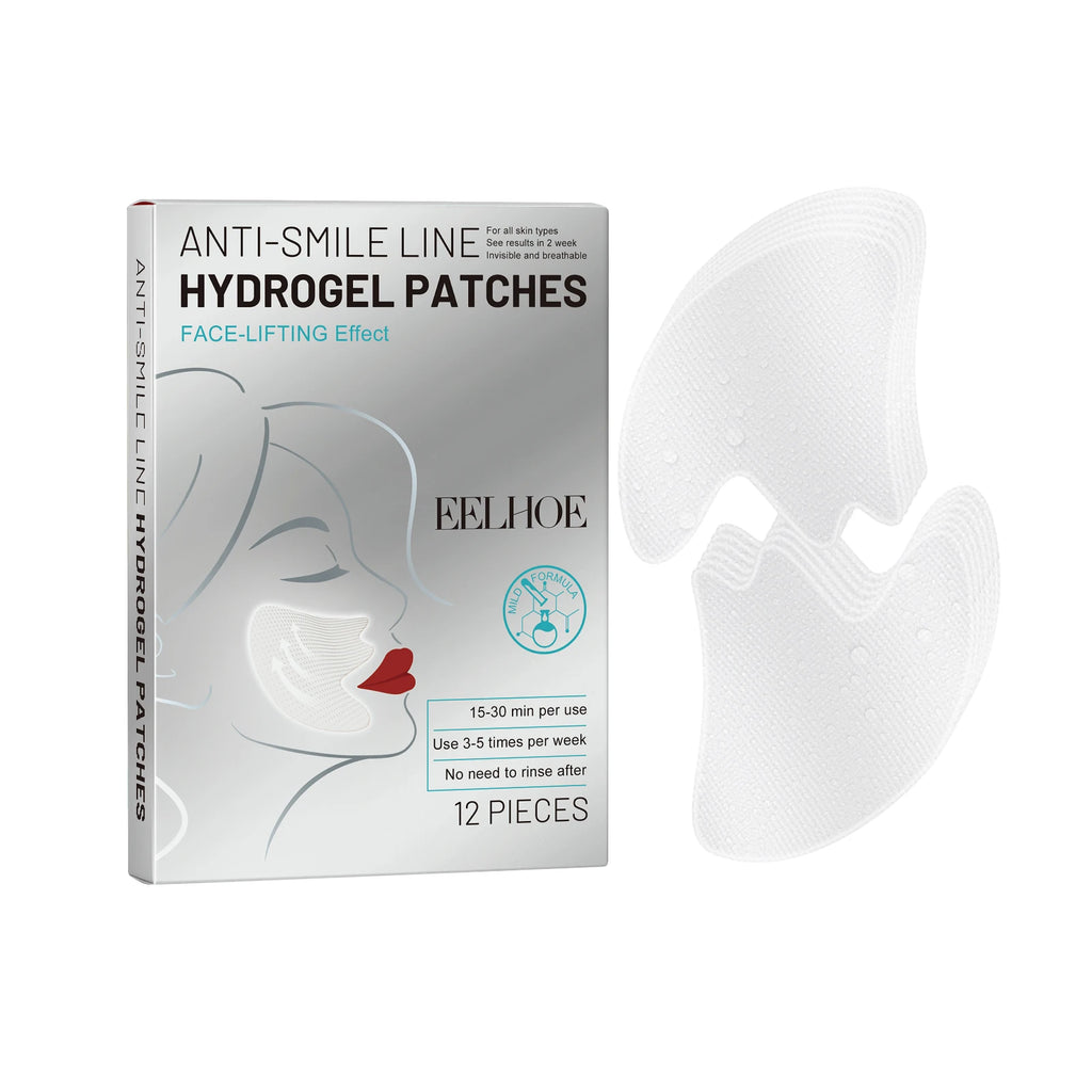 Smile Lines Patch Nasolabial Folds Patches Anti-Smile Line Lifting Firming Facial Skin Fade Fine Lines Marionette Lines Hydratin Oasis Select 12Pcs Boxed